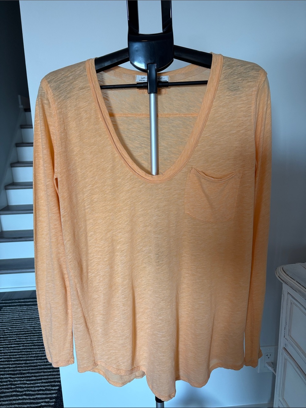 Free People Betty Long Sleeve ~ XS ~ Light Orange